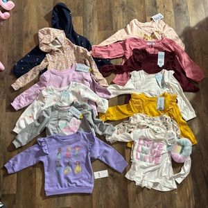 13 NWT toddler long sleeve and sweaters